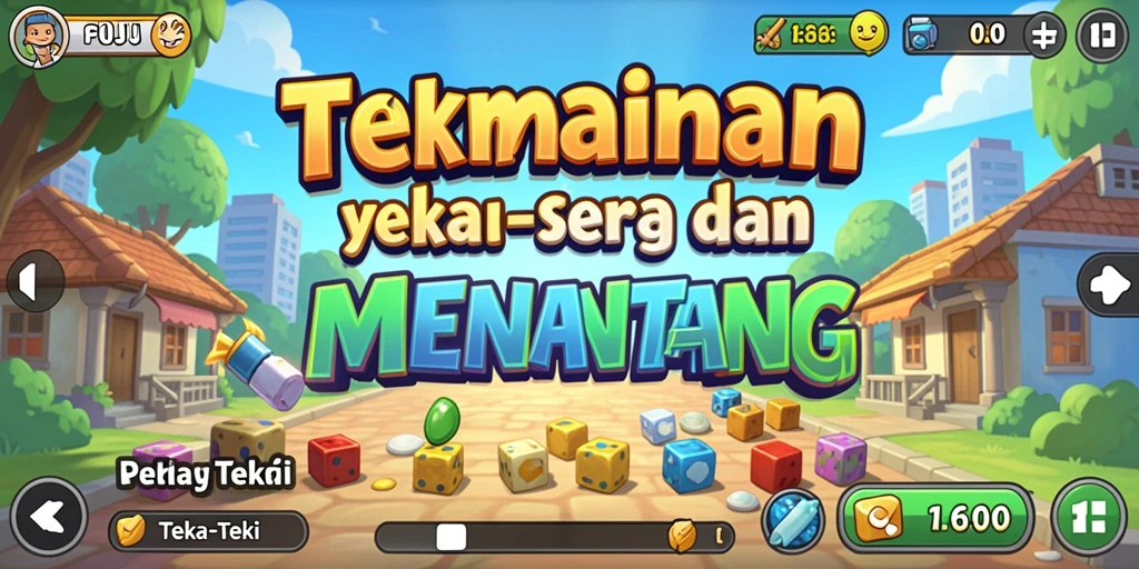 Antarmuka menarik dan beragam pilihan teka-teki yang seru.