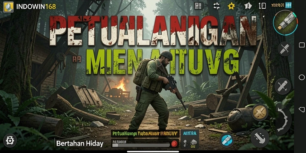 Antarmuka menawan dari INDOWIN168 yang menunjukkan aksi Bertahan Hidup.