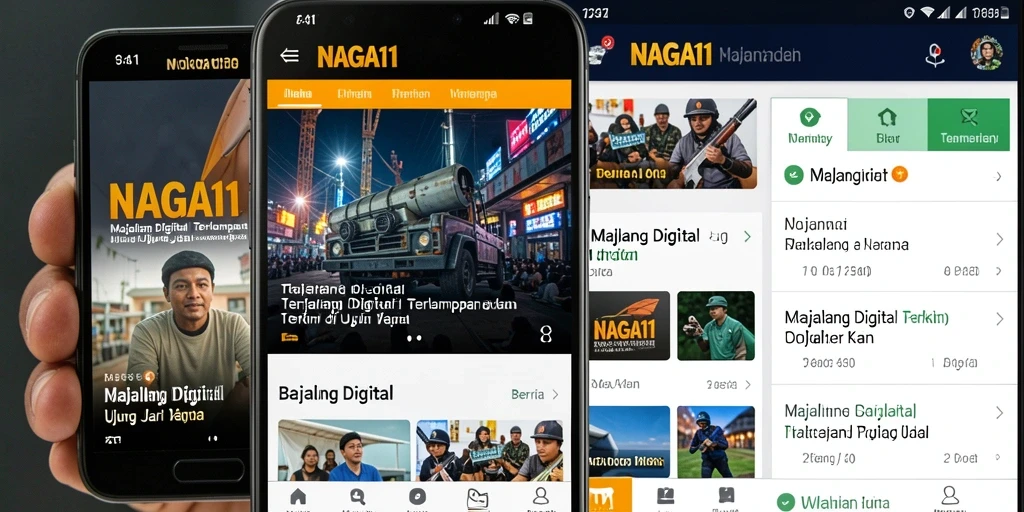 Tampilan antarmuka NAGA11 yang menarik dan mudah digunakan.