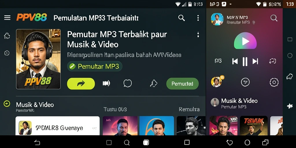Antarmuka aplikasi PPV88 yang menarik dan mudah digunakan.
