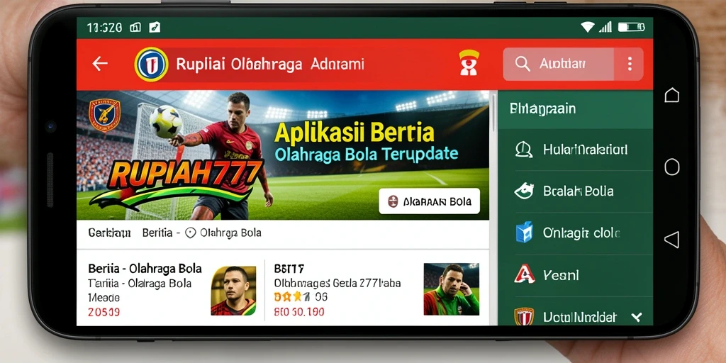 Antarmuka RUPIAH777 yang informatif dan menarik untuk berita olahraga bola.