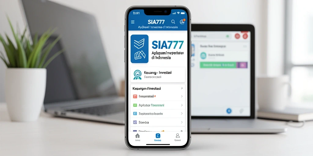 Tampilan antarmuka SIA777 yang modern dan fungsional untuk investasi.