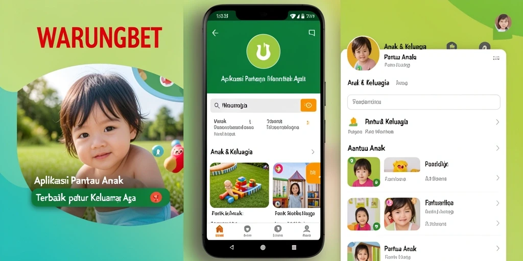 Tampilan antarmuka utama WARUNGBET untuk memantau anak.
