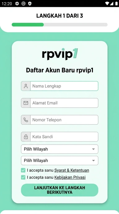 Cara Mudah Buat Akun Baru rpvip1